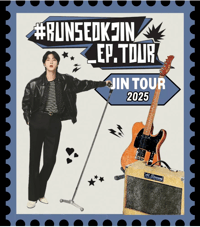 Bangtan Jin Tour Stickers | RunSeokjin Ep_Tour Waterproof
